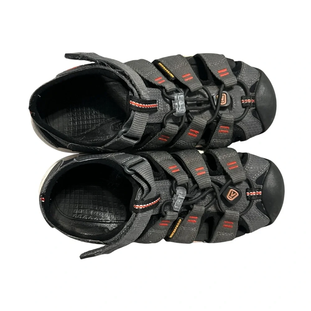 Keen Newport NEO H2 Sz 2 Grey & Orange Closed Toe Sandals
